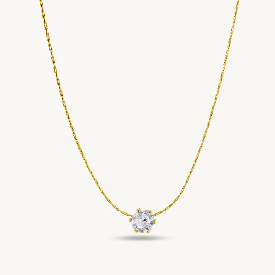 Delicate Diamond Studded Necklace