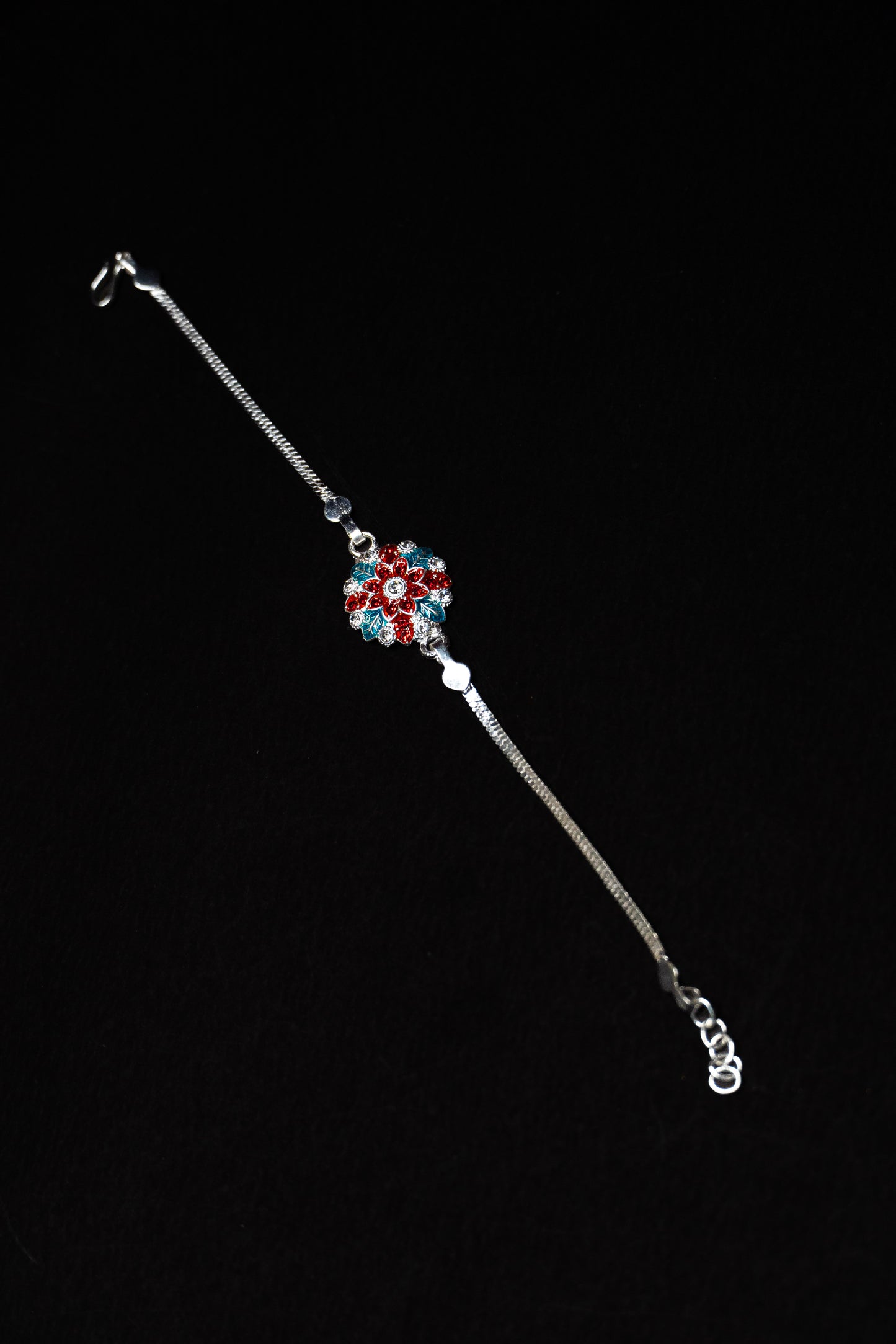Blossom Reverie 0.01 Carat Lab-Grown Diamond 925 Silver Rakhi