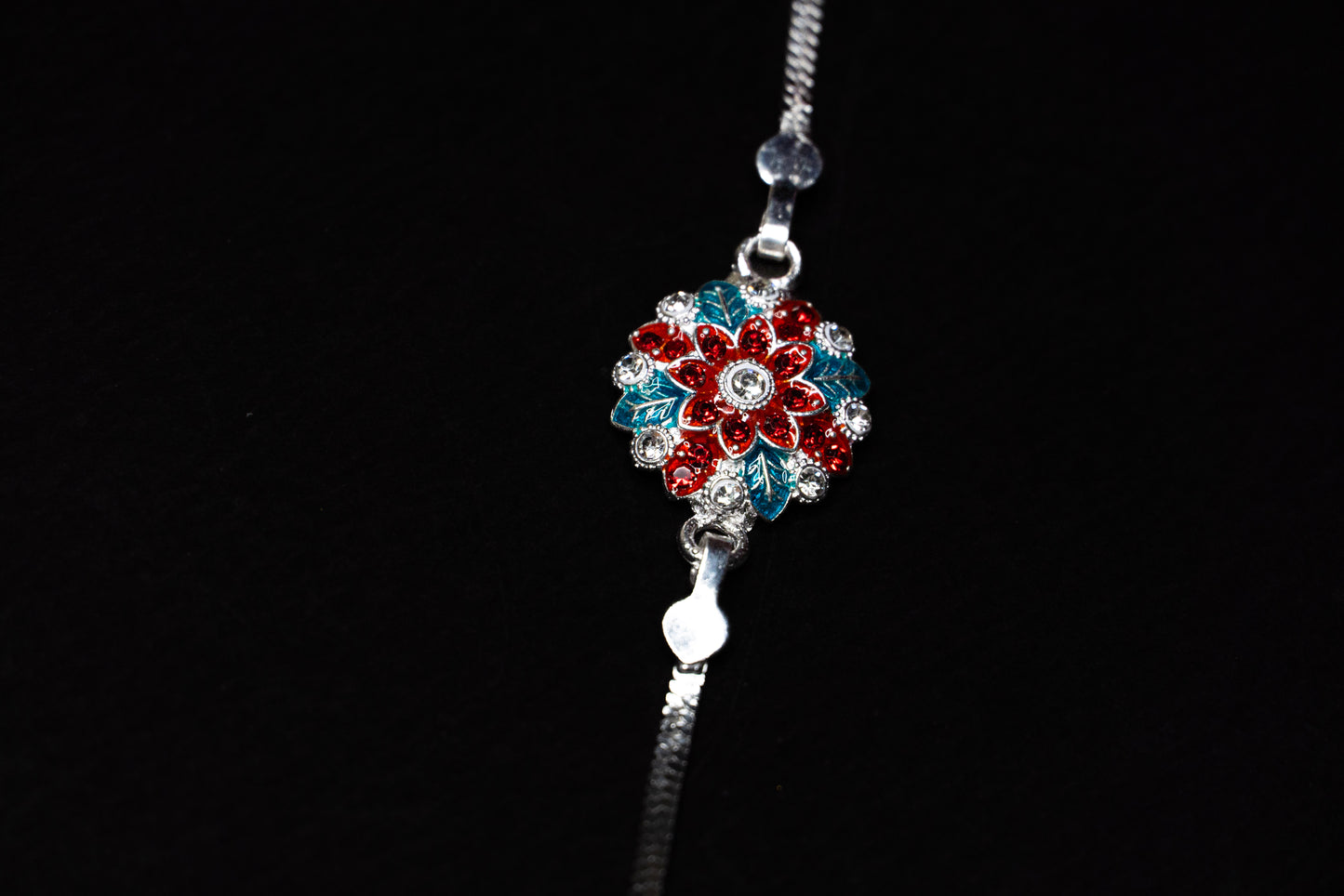 Blossom Reverie 0.01 Carat Lab-Grown Diamond 925 Silver Rakhi