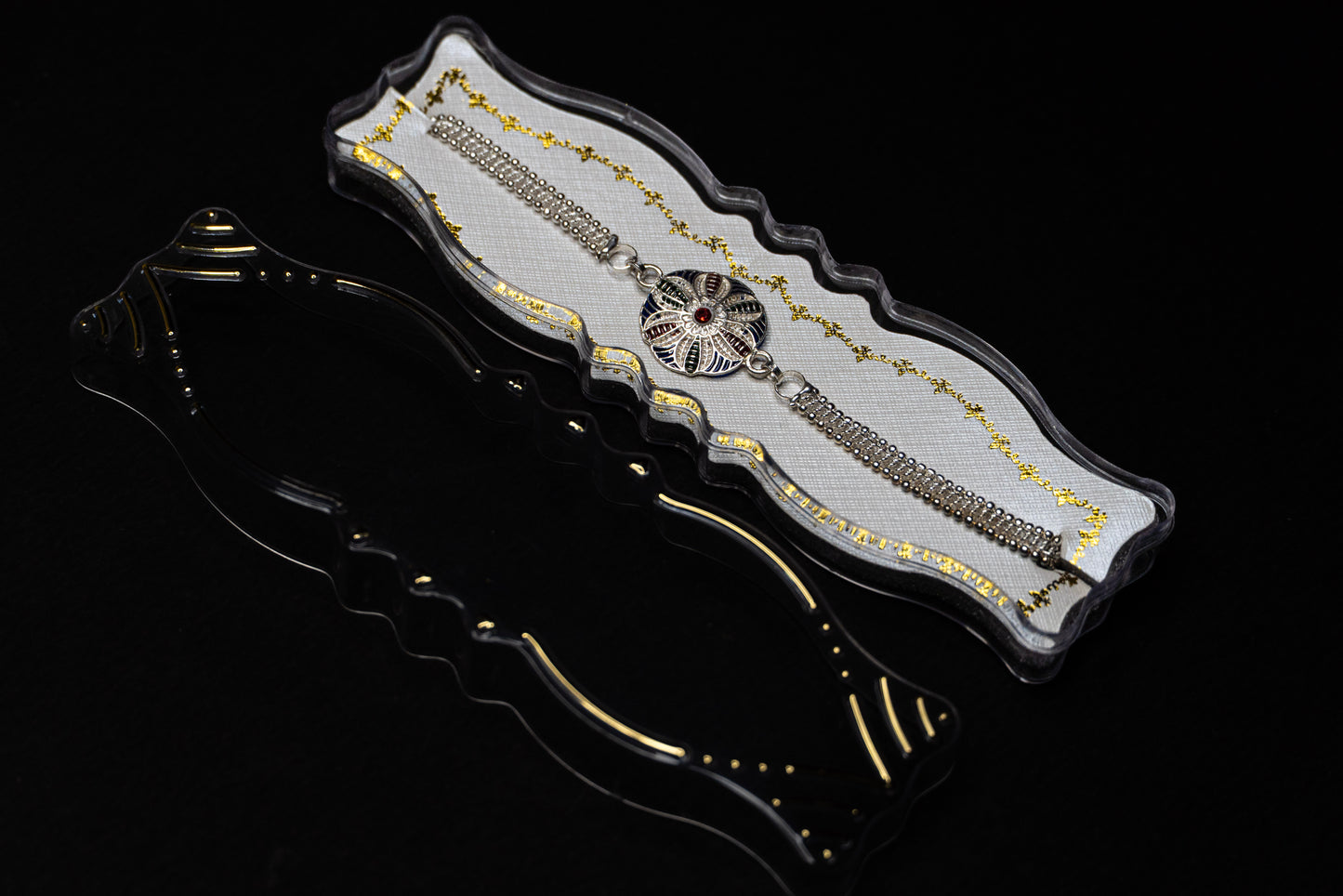 Serene Petal 0.01 Carat Lab-Grown Diamond 925 Silver Rakhi