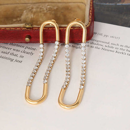 Dangle U Shape Earrings