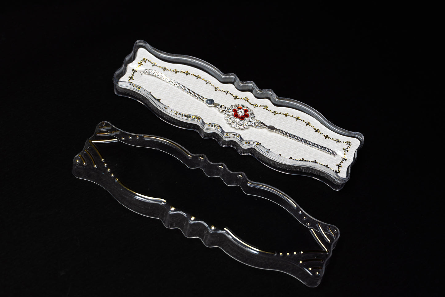 Ruby Petal 0.01 Carat Lab-Grown Diamond 925 Silver Rakhi (Copy)