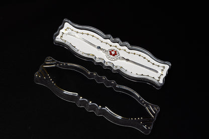 Ruby Petal 0.01 Carat Lab-Grown Diamond 925 Silver Rakhi (Copy)