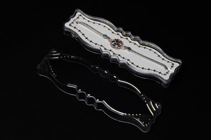 Radiant Blossom 0.01 Carat Lab-Grown Diamond 925 Silver Rakhi