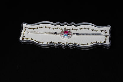 Royal Mosaic 0.01 Carat Lab-Grown Diamond 925 Silver Rakhi