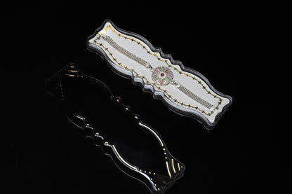 Celestial Grace 0.01 Carat Lab Diamond 925 Silver Rakhi