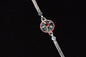 Radiant Blossom 0.01 Carat Lab-Grown Diamond 925 Silver Rakhi
