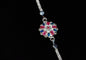 Eternal Bloom 0.01 Carat Lab-Grown Diamond 925 Silver Rakhi
