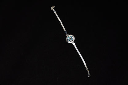 Azure Harmony 0.01 Carat Lab-Grown Diamond 925 Silver Rakhi