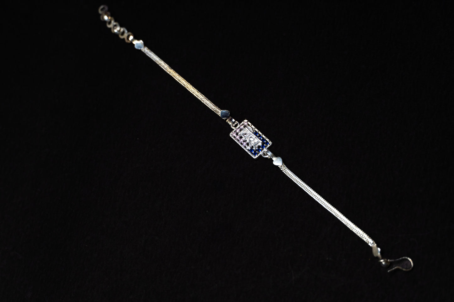 Veera 0.01 Carat Lab-Grown Diamond 925 Silver Rakhi