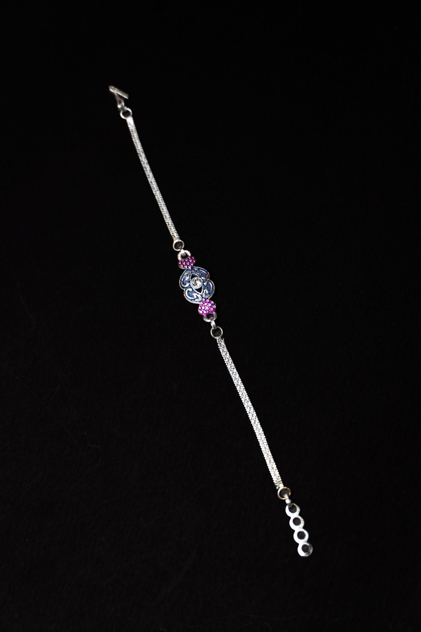 Lavender Grace 0.01 Carat Lab-Grown Diamond 925 Silver Rakhi