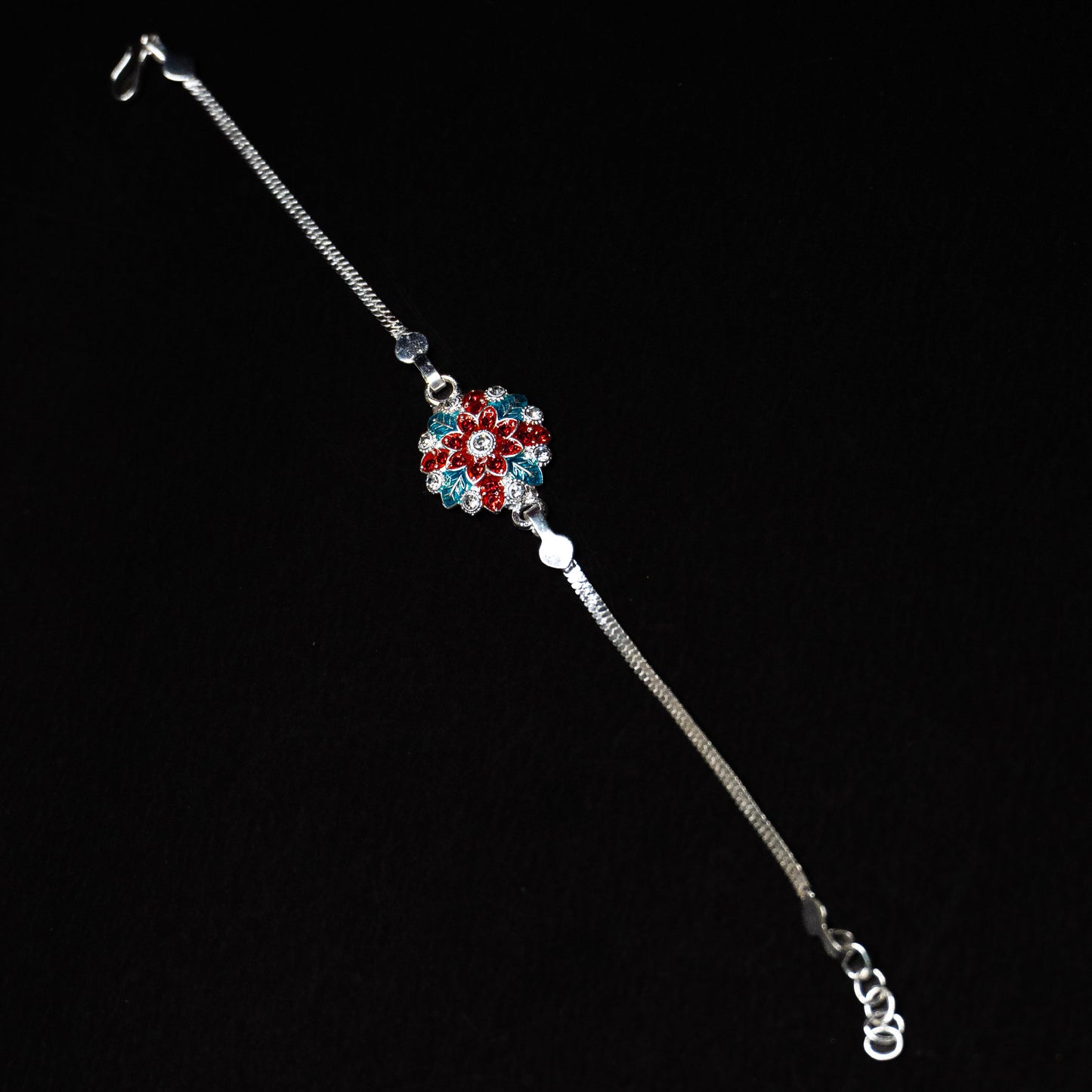 Scarlet Aura 0.01 Carat Lab-Grown Diamond 925 Silver Rakhi