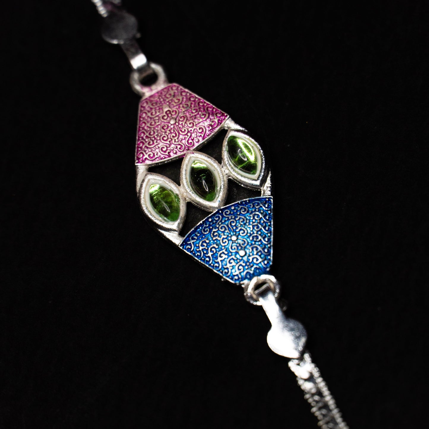 Triad Aura 0.01 Carat Lab-Grown Diamond 925 Silver Rakhi