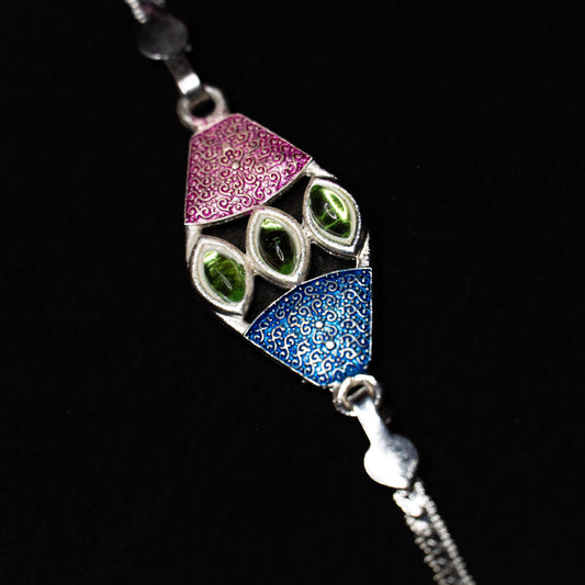 Triad Aura 0.01 Carat Lab-Grown Diamond 925 Silver Rakhi