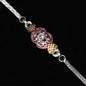 Ornate Embrace 0.01 Carat Lab-Grown Diamond 925 Silver Rakhi
