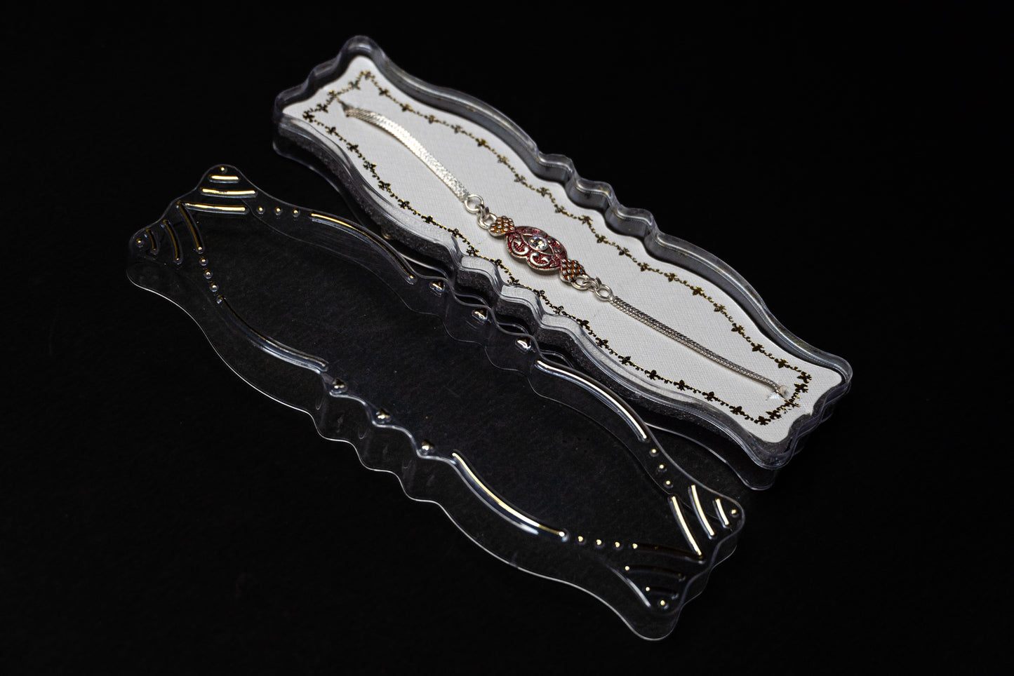 Ornate Embrace 0.01 Carat Lab-Grown Diamond 925 Silver Rakhi