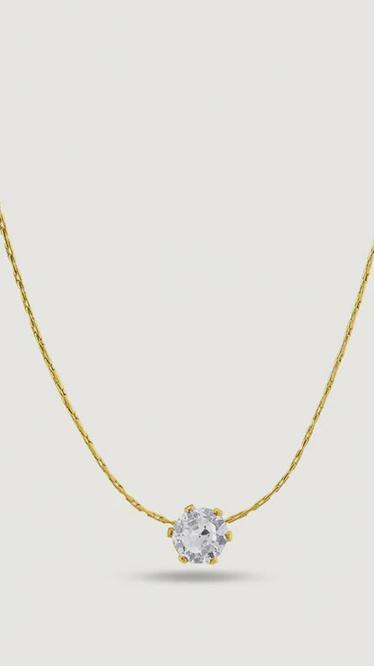 Delicate Diamond Studded Necklace